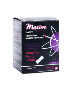 Maxim MaxION Ultra Thin Panty Liners, Light Flow, 24 Count