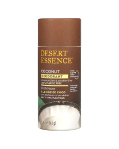 Desert Essence Plastic-Free Coconut Deodorant, 2.25 oz.