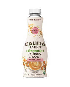 Califia Farms Organic Brown Sugar Almond Creamer - Front view