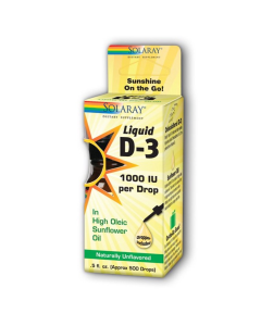 Vitamin D-3 Liquid, Organic 1,000 IU - Front view