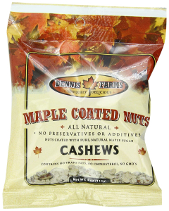 Dennis Farms Maple Coated Cashews