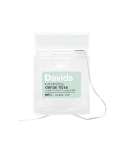 Davids Natural Toothpaste Expanding Dental Floss Mint - Front view