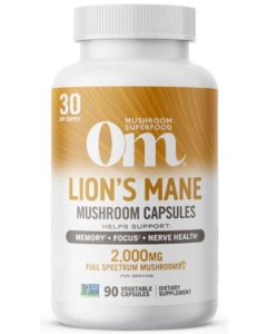 Om Lions Mane Mushroom Capsules - Main