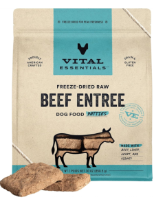 Vital Essentials Beef Patties, Large, Freeze Dried, 30 oz.