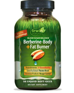 Irwin Naturals Blood Sugar Balance Berberine - Body + Fat Burner, 56 Softgels