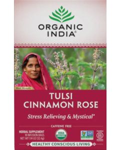 Organic India Tulsi Cinnamon Rose Tea - Main