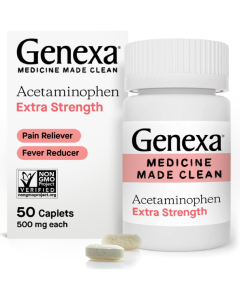 Genexa Acetaminophen Extra Strength, 50 capsules