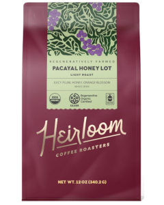 Heirloom Coffee Roasters Pacayal Honey Lot Blend - Front view