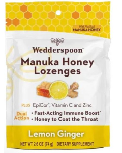 Wedderspoon Manuka  Honey Lozenge Ginger Lemon - Main