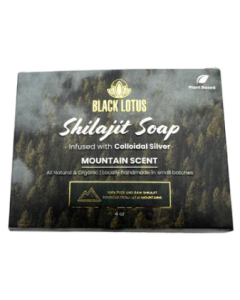 Black Lotus Pure Shilajit Soap - Front view