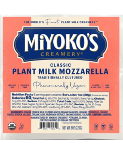 Miyoko's Creamery  Classic Plant Milk Mozzarella, 8 oz.