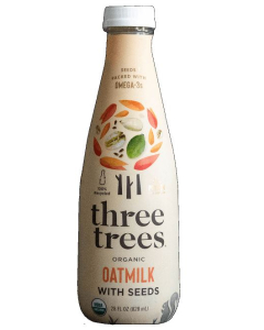 Three Trees Organic Oatmilk with Seeds, 28 oz.