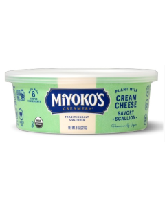 Miyoko's Creamery Plant Milk Cream Cheese Savory Scallion, 8 oz.