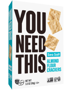 You Need This Almond Flour Crackers Sea Salt, 3.5 oz.