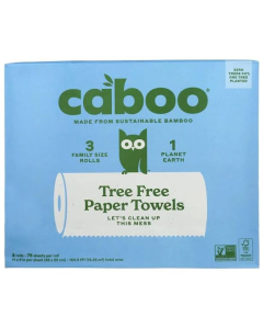 Caboo Tree Free Bamboo Paper Towels, 3 pack