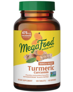 MegaFood Tumeric Strength for Whole Body, 120 Tablets