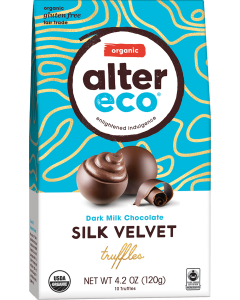 Alter Eco Dark Chocolate Silk Velvet Truffles, 10 Count