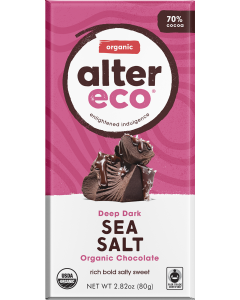 Alter Eco Deep Dark Sea Salt Chocolate Bar