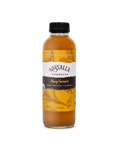 NessAlla Kombucha Mango Turmeric, 16oz.