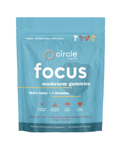 Circle Organics Focus Mushroom Gummies - Front view