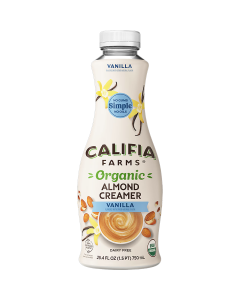 Califia Farms Organic Vanilla Almond Creamer - Front view