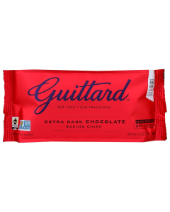 Guittard Extra Dark Chocolate Baking Chips - Front view