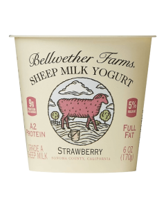 Bellwether Farms Strawberry Sheep Milk Yogurt - Front view