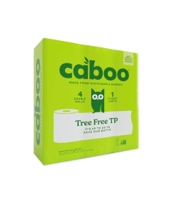 Caboo Tree Free Bamboo Toilet Paper, 4 pack