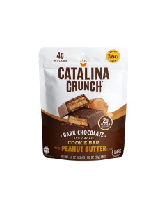 Catalina Crunch Dark Chocolate Cookie Bar with Peanut Butter Flavor, 5 Bars