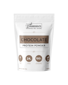 Just Ingredients Chocolate Protein Powder - Front view