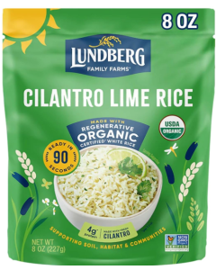 Lundberg Organic Cilantro Lime Rice - Front view