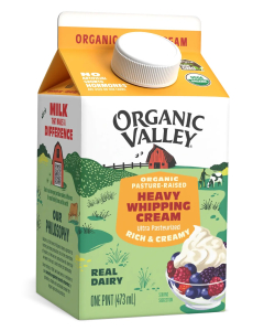 Organic Valley Heavy Whipping Cream, Ultra Pasteurized, Pint