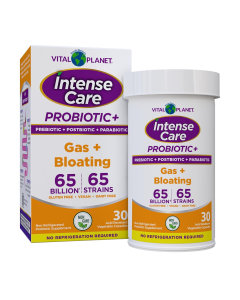 Vital Planet Intense Care Gas & Bloating Probiotics - Front view