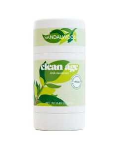 Clean Age Sandalwood AHA Deodorant - Front view