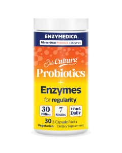 Enzymedica SubCulture Probiotics + Enzymes for Regularity - Front view