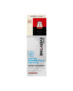 Korea Ginseng Everytime Power Full Deer Antler Korean Red Ginseng 10 Liquid Sticks, 0.34oz.