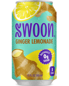 Swoon Zero Sugar Ginger Lemonade - Front view