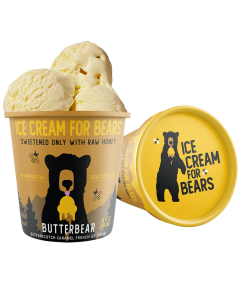 Ice Cream for Bears Butterbear Butterscotch Caramel French Ice Cream - Front view