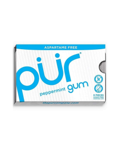 Pur Gum Peppermint 9 Pieces - Front view