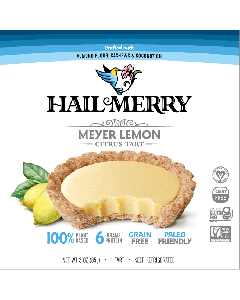 Hail Merry Meyer Lemon Tart - front of the blue and white box.