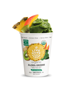 Live More Organics Aloha Greens Smoothie - Front view
