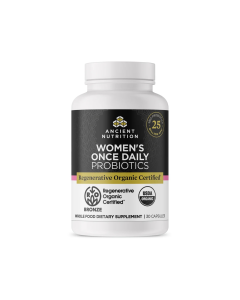 Ancient Nutrition Regenerative Organic Certified Women's Once Daily Probiotics - Front view