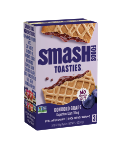 Smash Foods Concord Grape Toasties - Front view