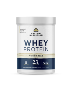 Ancient Nutrition Whey Protein Vanilla Bean Flavor - Front view