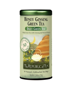 The Republic of Tea Honey Ginseng Green Tea - Front view