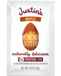 Justin's Almond Butter Squeeze Pack, Maple 1.15 oz. 