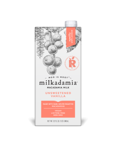 Milkadamia Milk, Unsweetened Vanilla