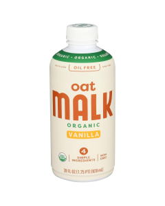 Malk Organic Vanilla Oat Milk - Front view