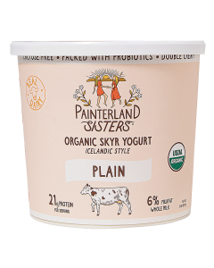 Painterland Sisters Organic Plain Icelandic Style Skyr Yogurt - Front view