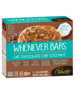 Pamela's Whenever Bars, Chocolate Chip Coconut